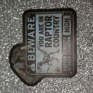 JURASSIC PARK waterproof sticker dinosaur sign